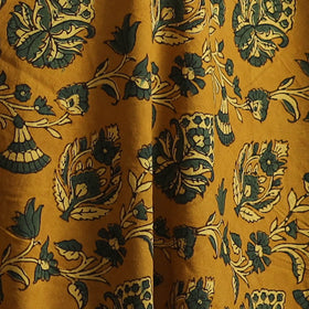 Yellow - Kutch Hand Block Ajrakh Print Natural Dyed Cotton Fabric 43