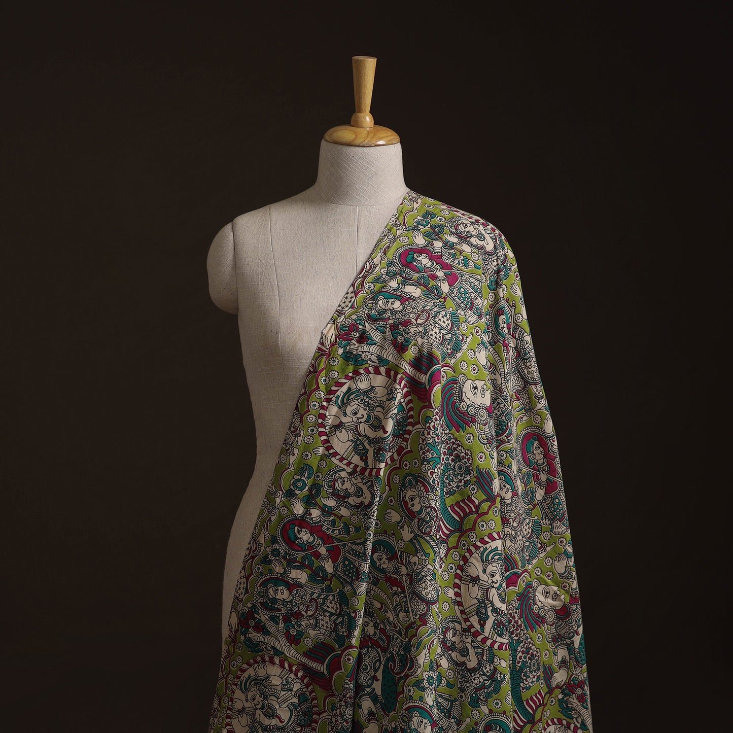 Kalamkari Printed Cotton Fabric 15