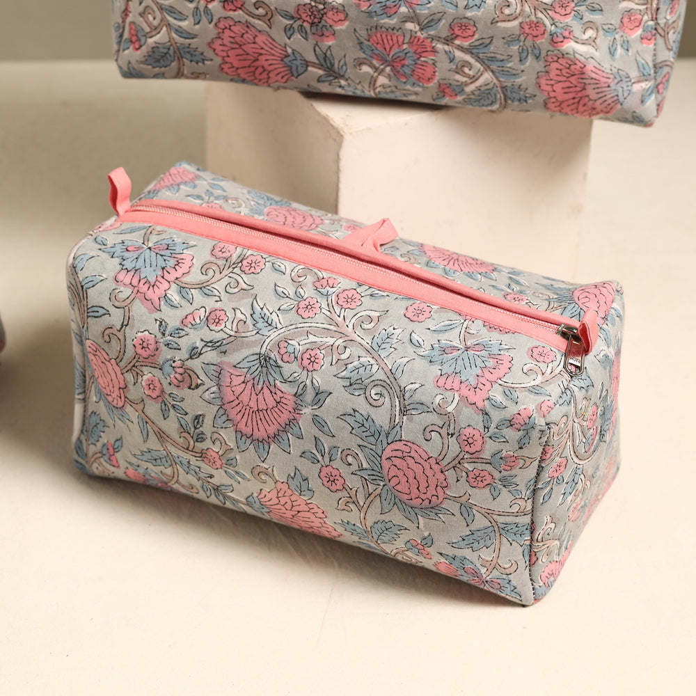 Cotton Toiletry Bag Set