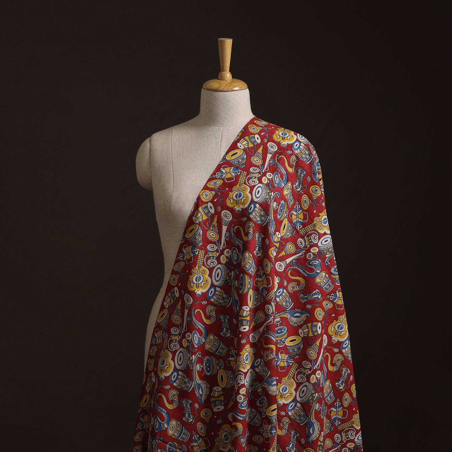 Kalamkari Printed Cotton Fabric 34