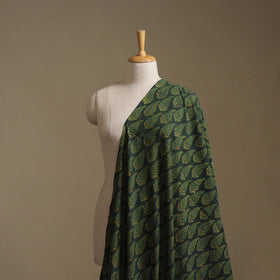 Green - Kutch Hand Block Ajrakh Print Natural Dyed Cotton Fabric 51