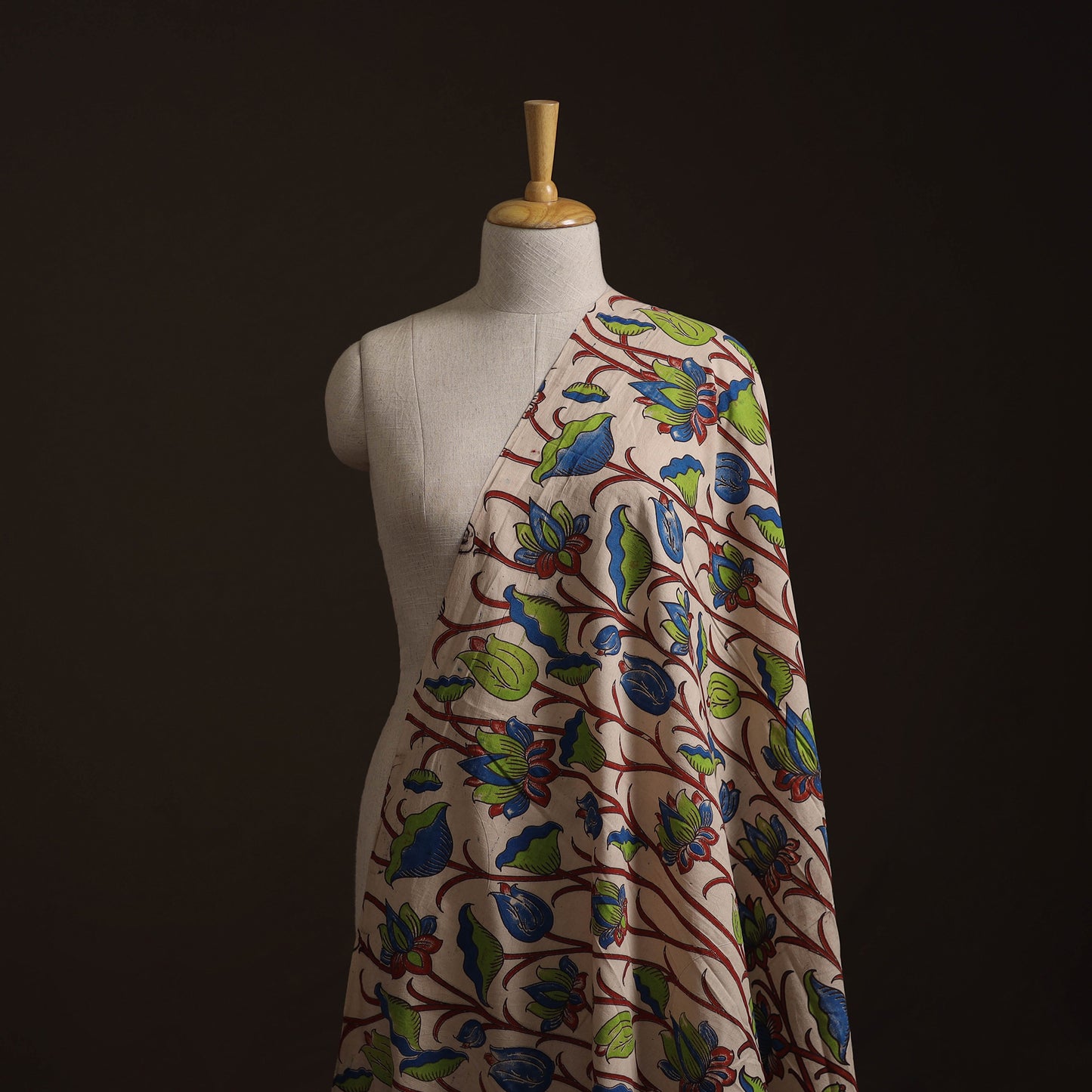 Kalamkari Printed Cotton Fabric 41