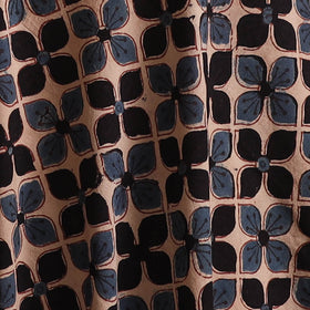 Peach - Kutch Hand Block Ajrakh Print Natural Dyed Cotton Fabric 52