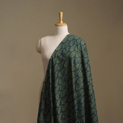 Kutch Hand Block Ajrakh Print Natural Dyed Cotton Fabric 53