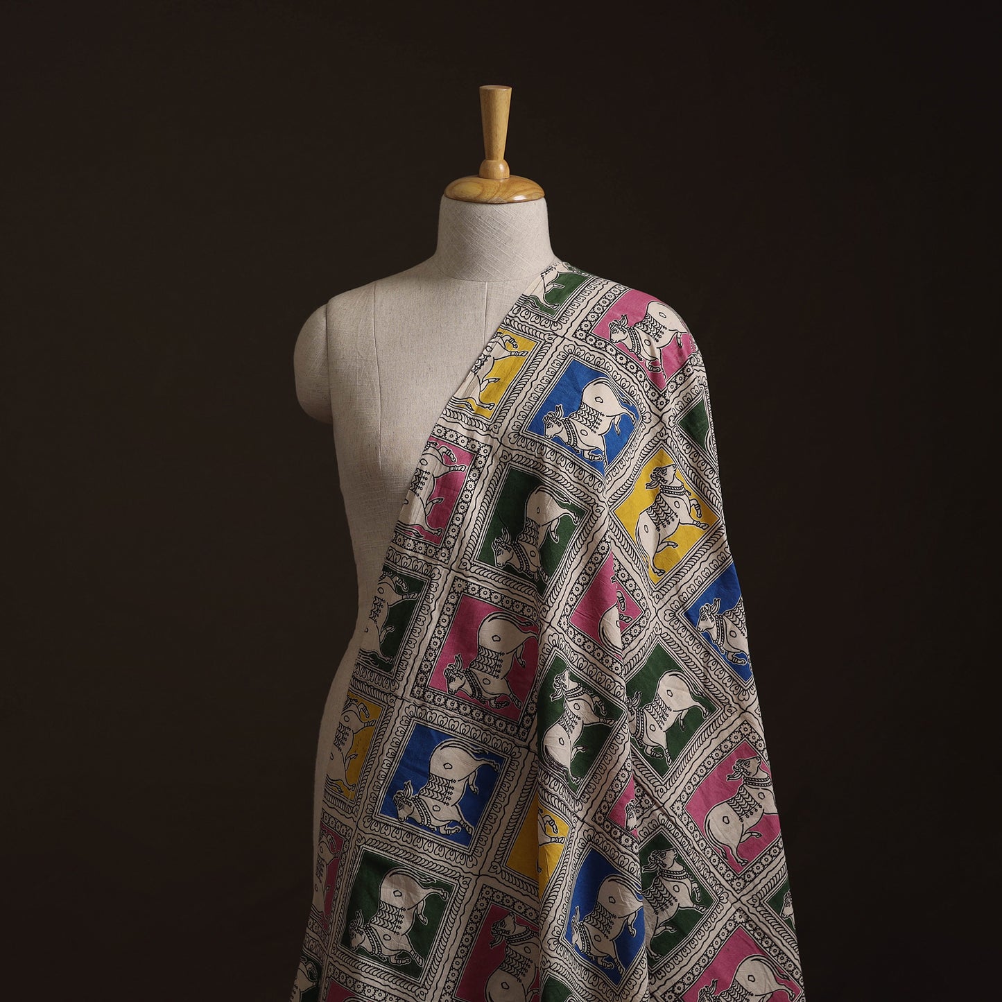 Kalamkari Printed Cotton Fabric 45