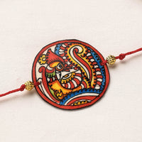 Handpainted Tholu Bommalata Leather Rakhi