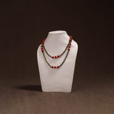 Tribal Odisha Dokra Threadwork Handmade Long Necklace 08