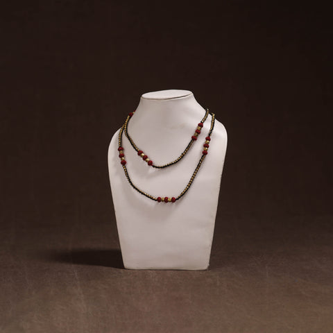 Tribal Odisha Dokra Threadwork Handmade Long Necklace 09