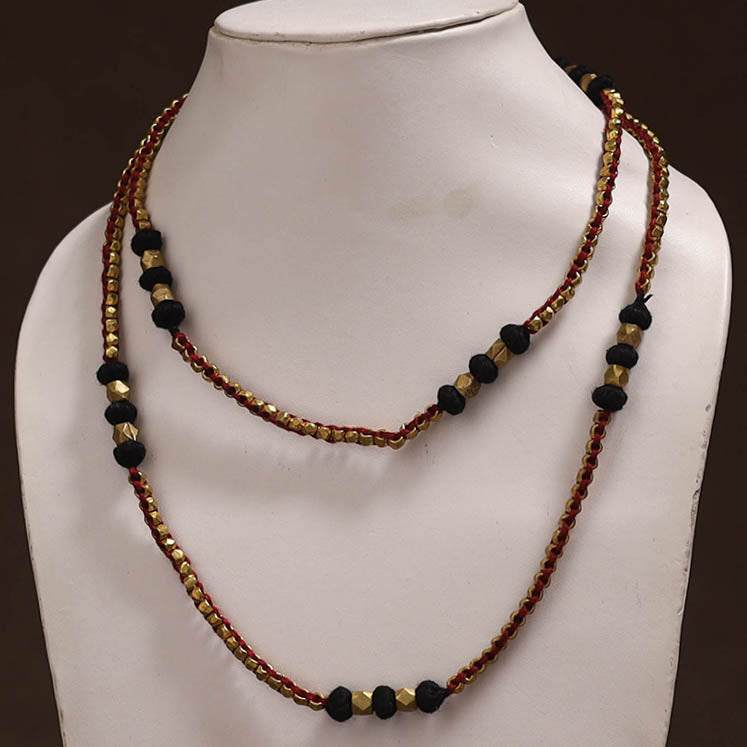 Tribal Odisha Dokra Threadwork Handmade Long Necklace 11