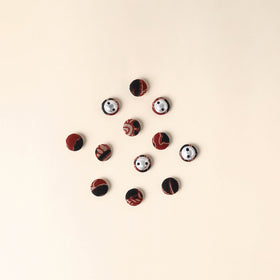  Multicolor Handmade Fabric Button Small at iTokri