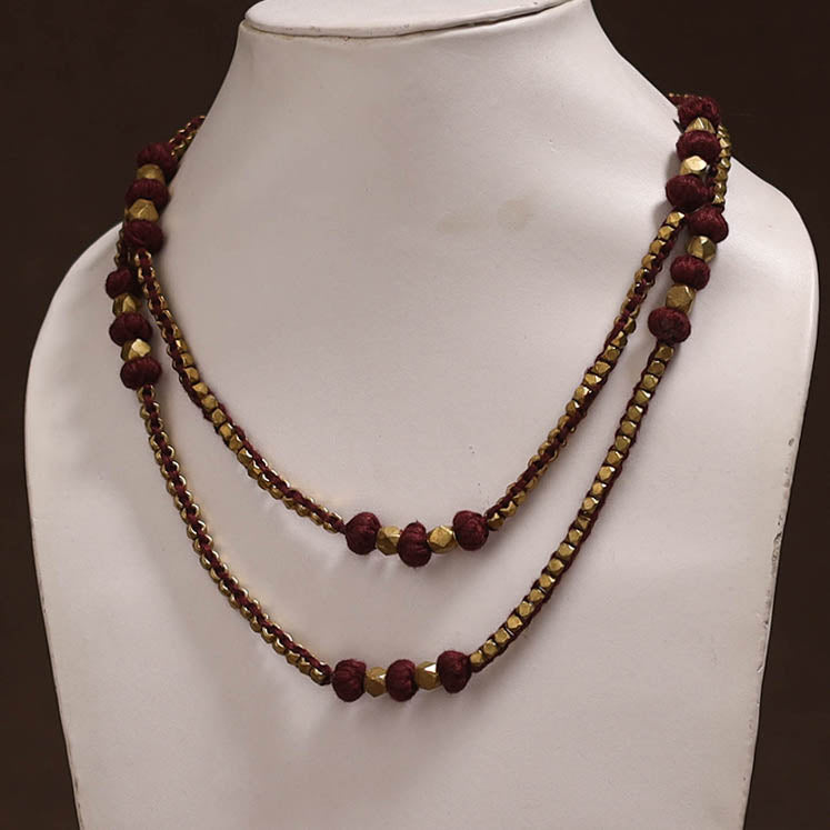 Tribal Odisha Dokra Threadwork Handmade Long Necklace 15