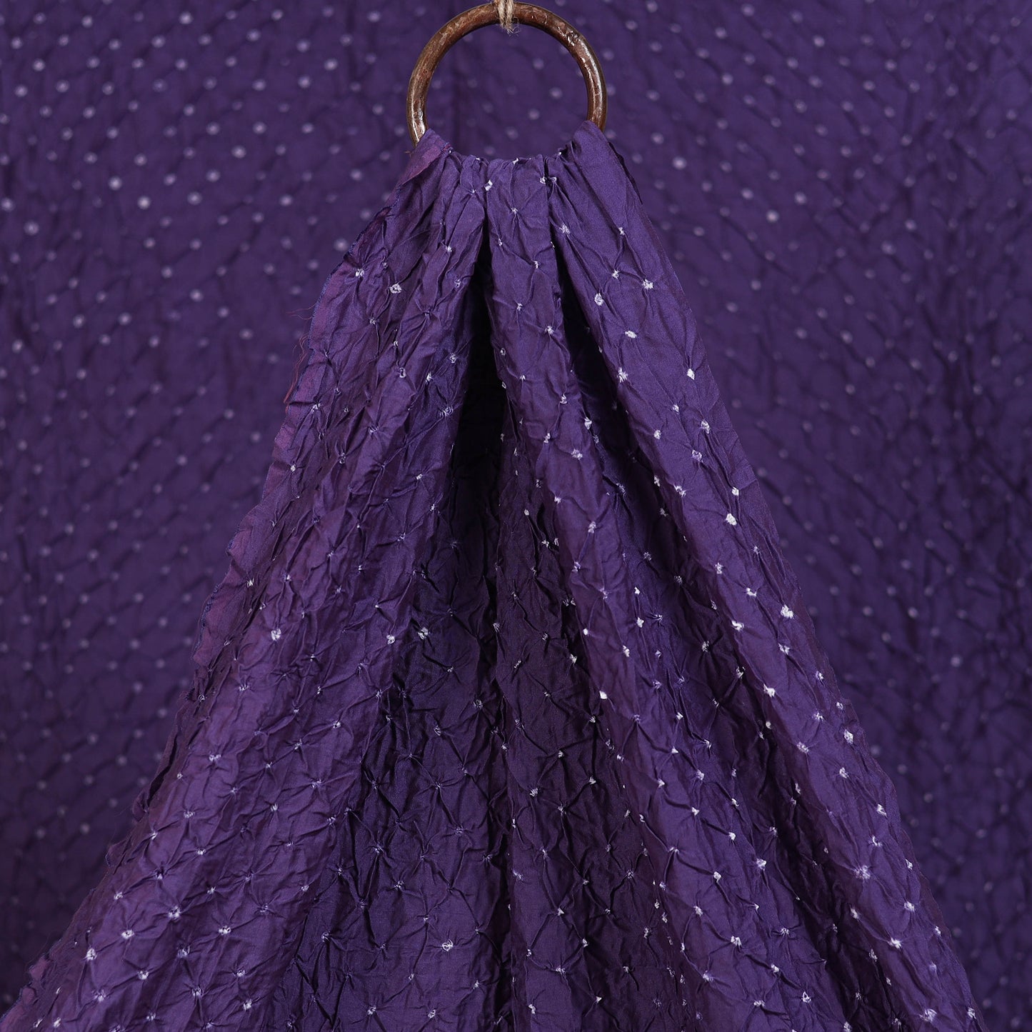 Kutch Bandhani Tie-Dye Chanderi Silk Fabric 02
