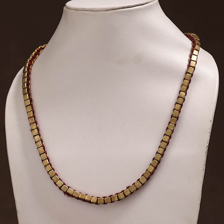 Tribal Odisha Dokra Threadwork Handmade Long Necklace 17