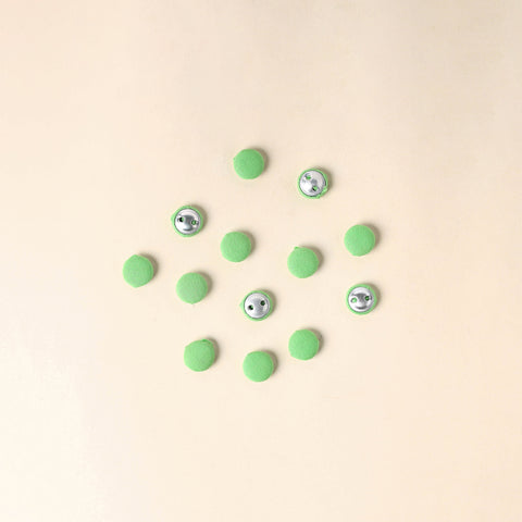  Green Handmade Fabric Button Small at iTokri