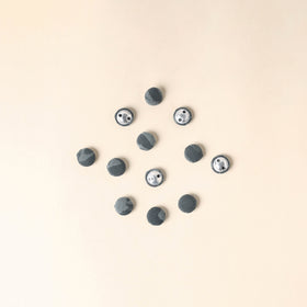  Grey Handmade Fabric Button Small at iTokri