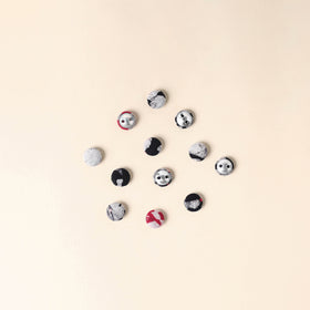  Multicolor Handmade Fabric Button Small at iTokri