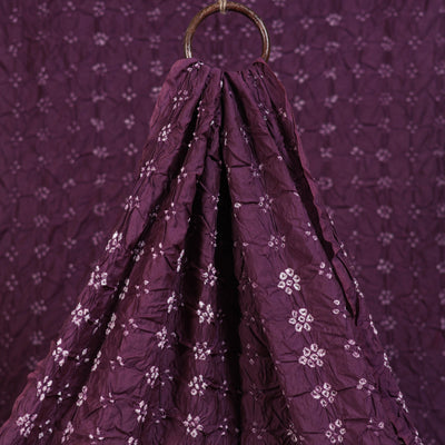 Kutch Bandhani Tie-Dye Chanderi Silk Fabric 04