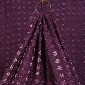 Kutch Bandhani Tie-Dye Chanderi Silk Fabric 04