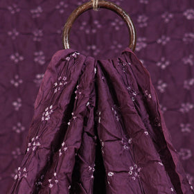 Kutch Bandhani Tie-Dye Chanderi Silk Fabric 04