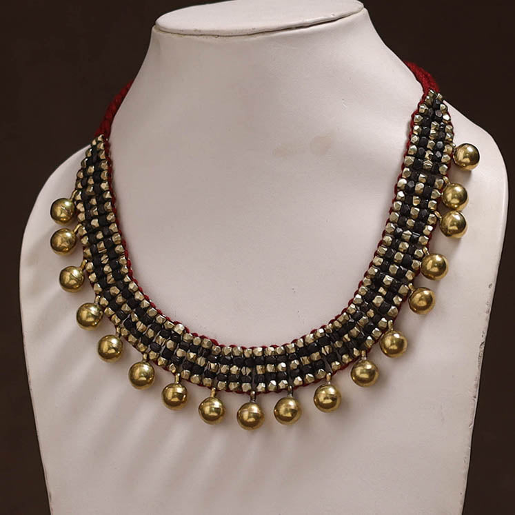 Tribal Odisha Dokra Threadwork Handmade Choker Necklace 22
