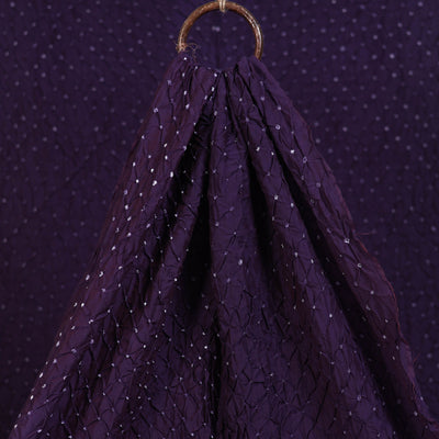 Kutch Bandhani Tie-Dye Chanderi Silk Fabric 05