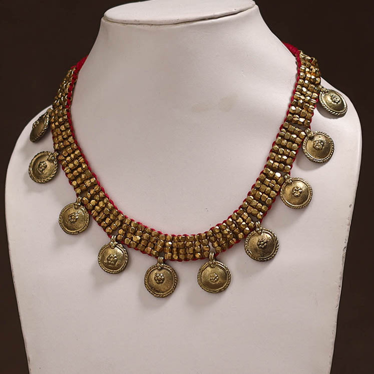 Tribal Odisha Dokra Threadwork Handmade Choker Necklace 27