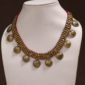 Tribal Odisha Dokra Threadwork Handmade Choker Necklace 27