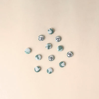  Green Handmade Fabric Button Small at iTokri