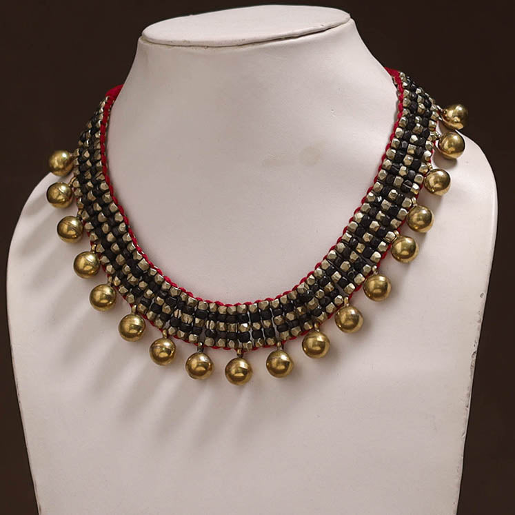 Tribal Odisha Dokra Threadwork Handmade Choker Necklace 28