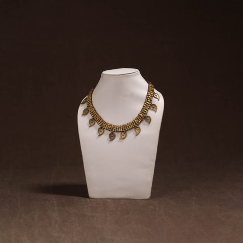 Tribal Odisha Dokra Threadwork Handmade Choker Necklace 31