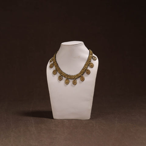 Tribal Odisha Dokra Threadwork Handmade Choker Necklace 32