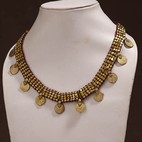 Tribal Odisha Dokra Threadwork Handmade Choker Necklace 33
