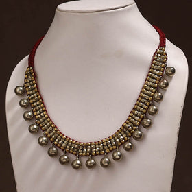 Tribal Odisha Dokra Threadwork Handmade Choker Necklace 34