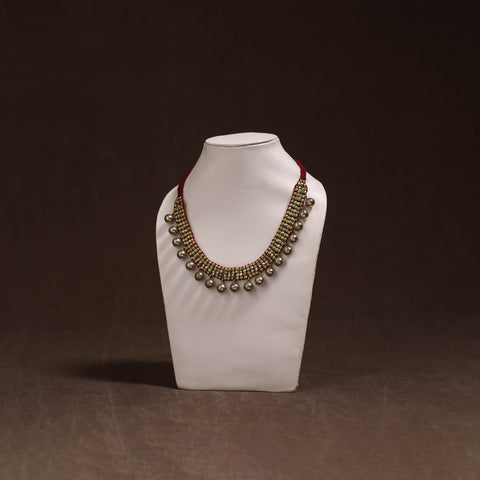 Tribal Odisha Dokra Threadwork Handmade Choker Necklace 34