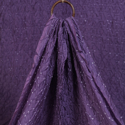 Kutch Bandhani Tie-Dye Chanderi Silk Fabric 11