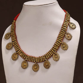 Tribal Odisha Dokra Threadwork Handmade Choker Necklace 37
