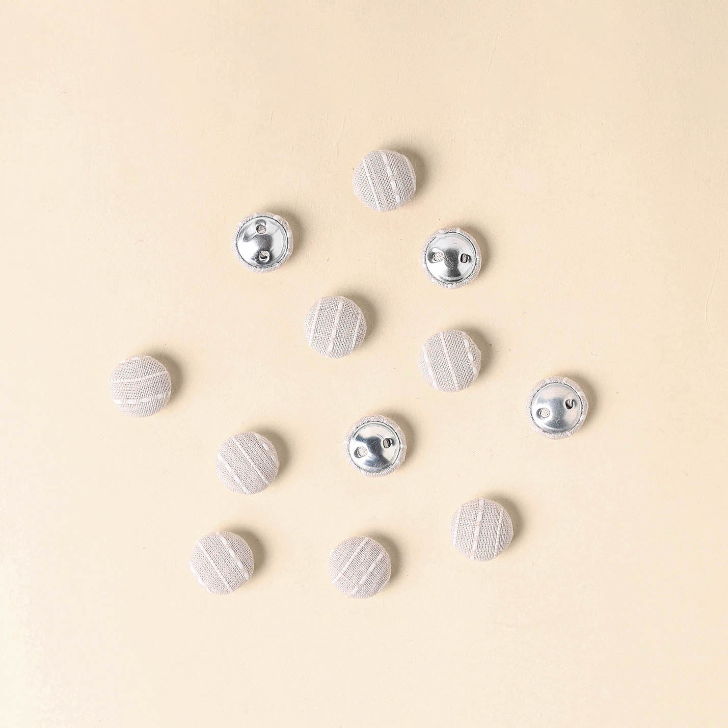  Pink Handmade Fabric Button Small at iTokri