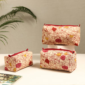 Handmade Cotton Toiletry Bags (Set of 3) 37