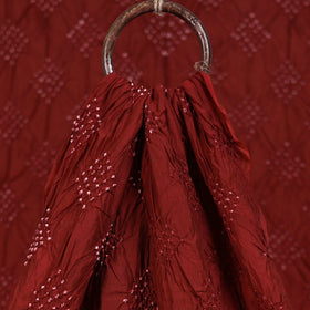 Kutch Bandhani Tie-Dye Chanderi Silk Fabric 13