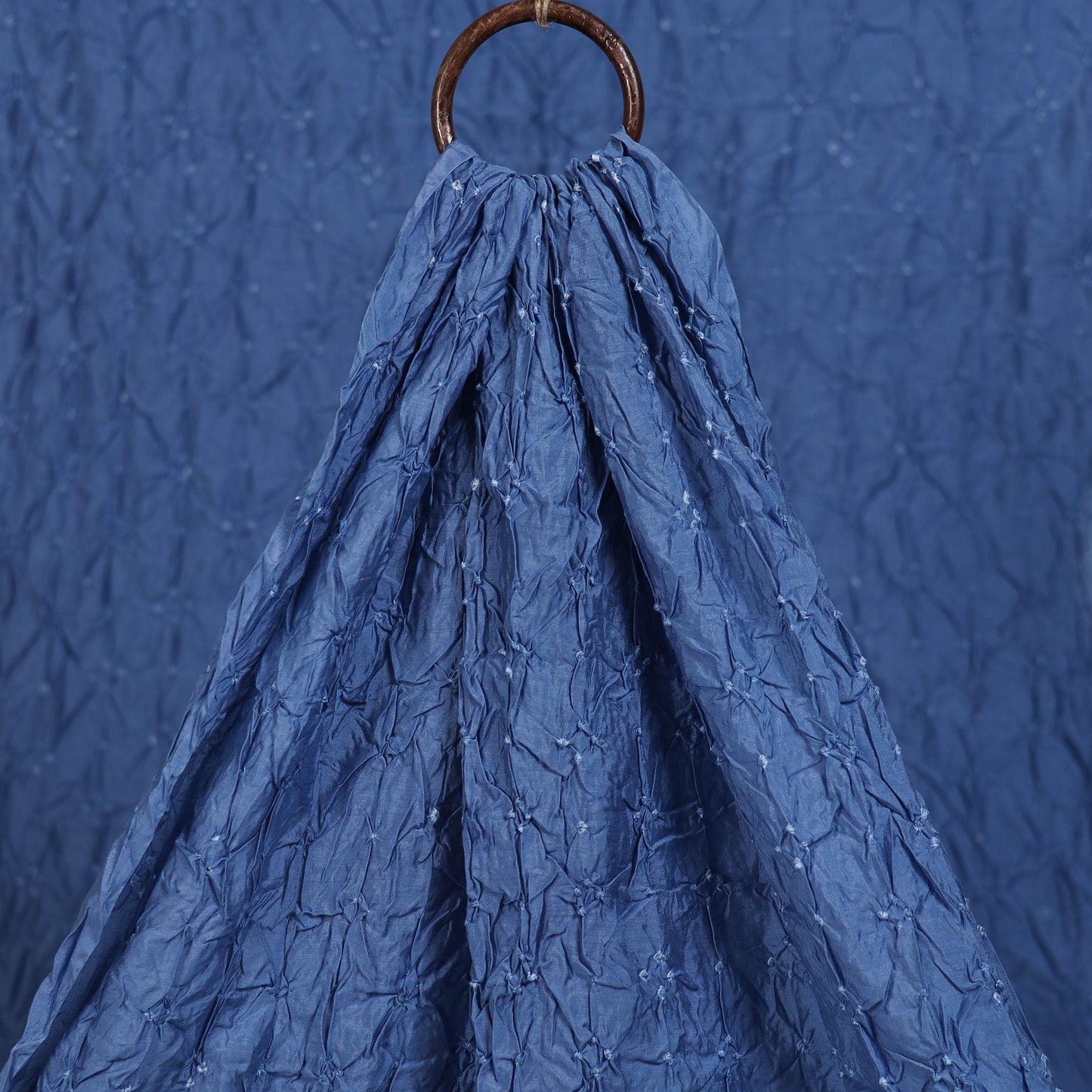 Kutch Bandhani Tie-Dye Chanderi Silk Fabric 14