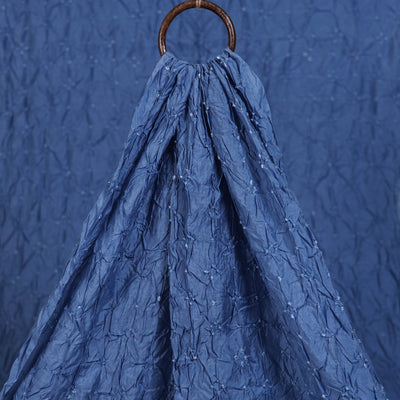 Kutch Bandhani Tie-Dye Chanderi Silk Fabric 14