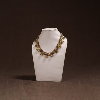 Tribal Odisha Dokra Threadwork Handmade Choker Necklace 41