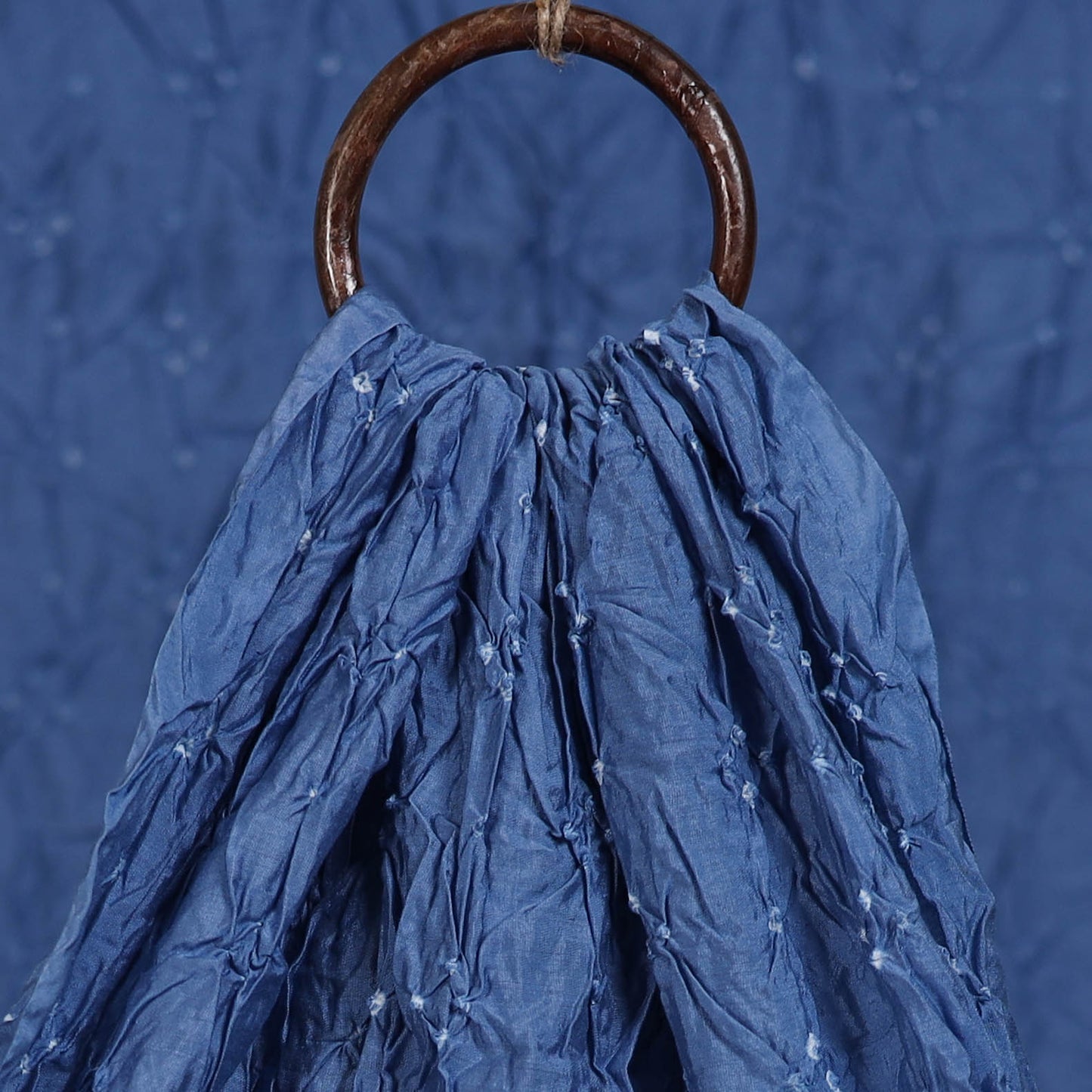 Kutch Bandhani Tie-Dye Chanderi Silk Fabric 14