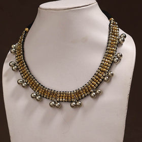 Tribal Odisha Dokra Threadwork Handmade Choker Necklace 44