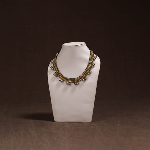 Tribal Odisha Dokra Threadwork Handmade Choker Necklace 44