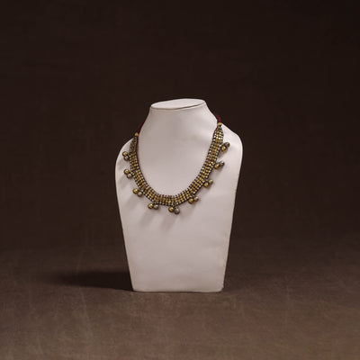 Tribal Odisha Dokra Threadwork Handmade Choker Necklace 47