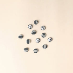  Grey Handmade Fabric Button Small at iTokri