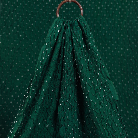 Kutch Bandhani Tie-Dye Chanderi Silk Fabric 22