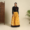 Buy 24 Kali Yellow Patchwork Cotton Long Shibori Tie-Dye Skirt