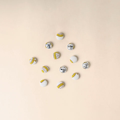  Multicolor Handmade Fabric Button Small at iTokri